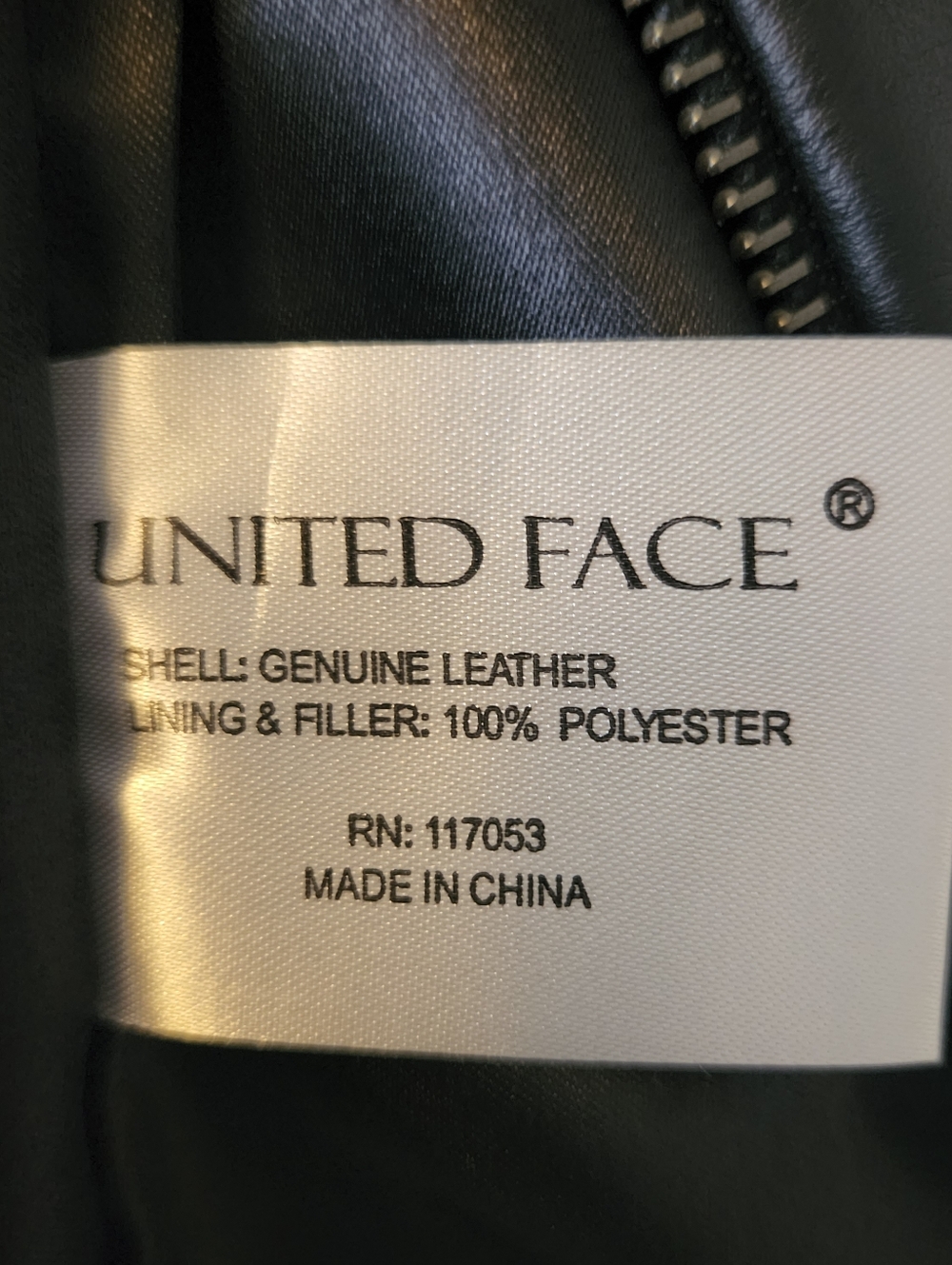 United Face NWT Leather Military Style Jacket Gold Buttons Size XL Moto Luxury - Picture 13 of 15